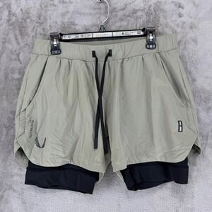 ASRV Tetra-Lite 2-in-1 Training Shorts Sage Green Mens DSG-0865 Size Medium